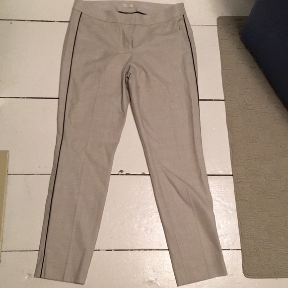 JCrew grey pants with black pinstripe - Picture 3 of 4